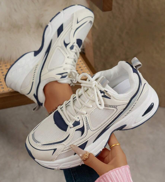Soft Leather Women Casual Running Shoes